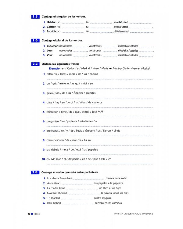 Prisma A1 Comienza. Libro de ejercicios