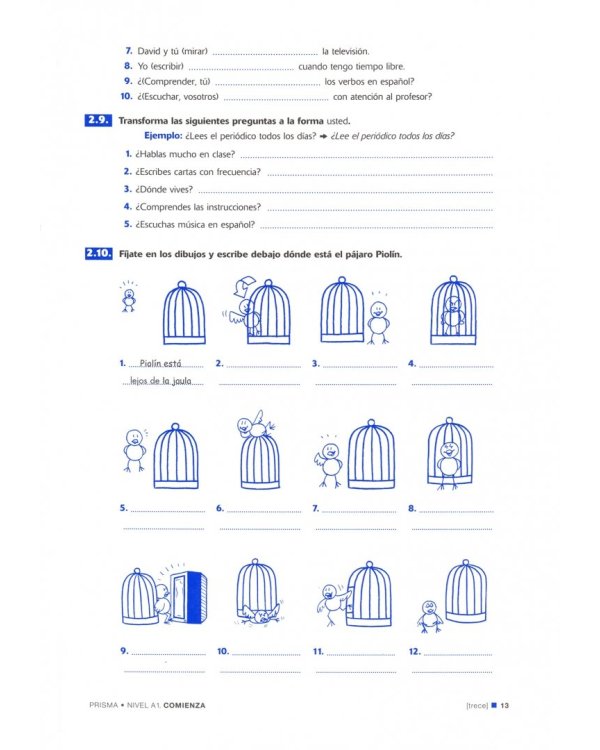 Prisma A1 Comienza. Libro de ejercicios