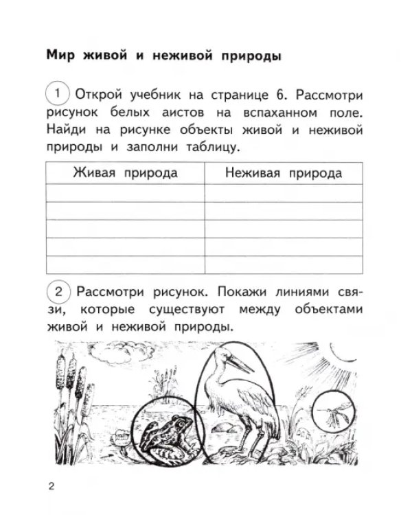 Окружающий мир. 2 класс. Тетрадь для самостоятельной работы. В 2-х частях. Часть 1