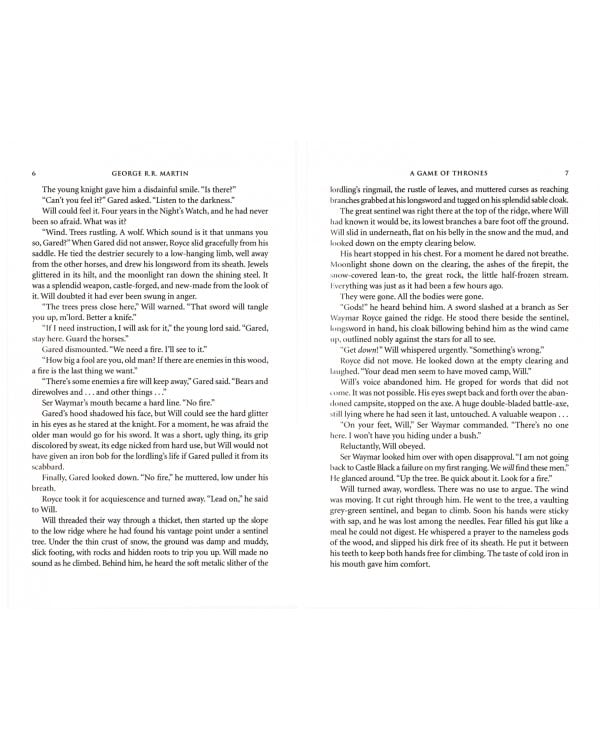 A Game of Thrones. Book One of a Song of Ice and Fire