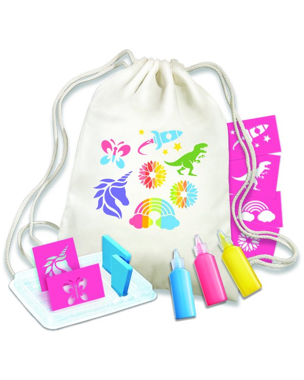 4M KidzMaker Набор для творчества Рюкзак с трафаретами для раскраски