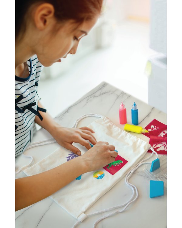 4M KidzMaker Набор для творчества Рюкзак с трафаретами для раскраски