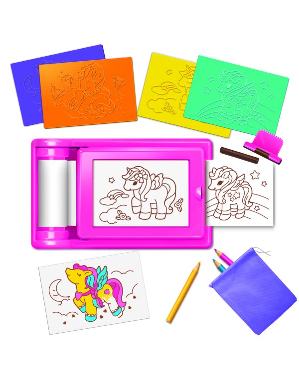 4M KidzMaker Набор для творчества Искусство трафаретов Единороги