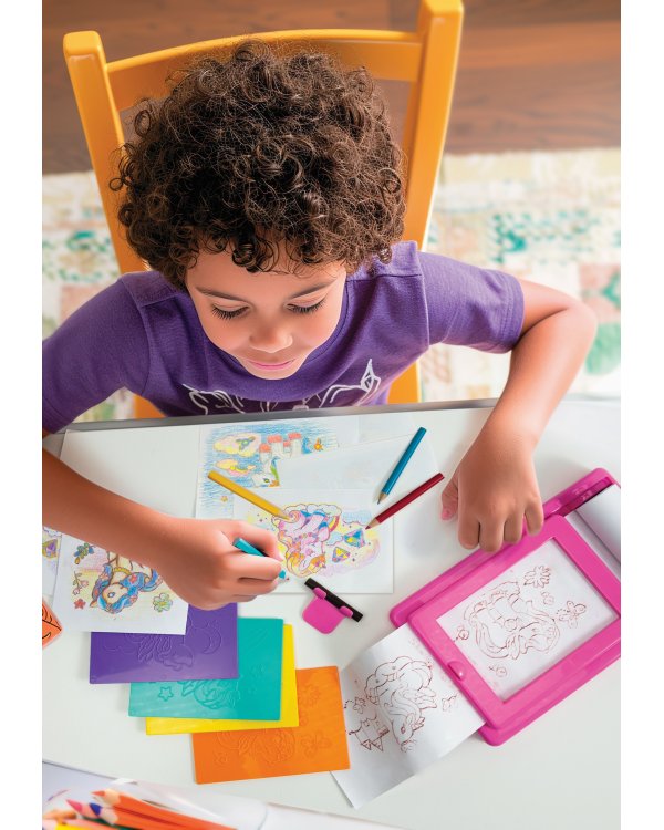 4M KidzMaker Набор для творчества Искусство трафаретов Единороги