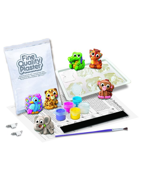 4M Mould & Paint Набор для творчества Сделай из гипса животных с глазами