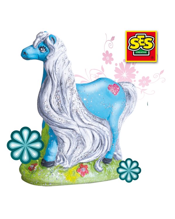 SES Набор для литья из гипса Лошадь с блестками