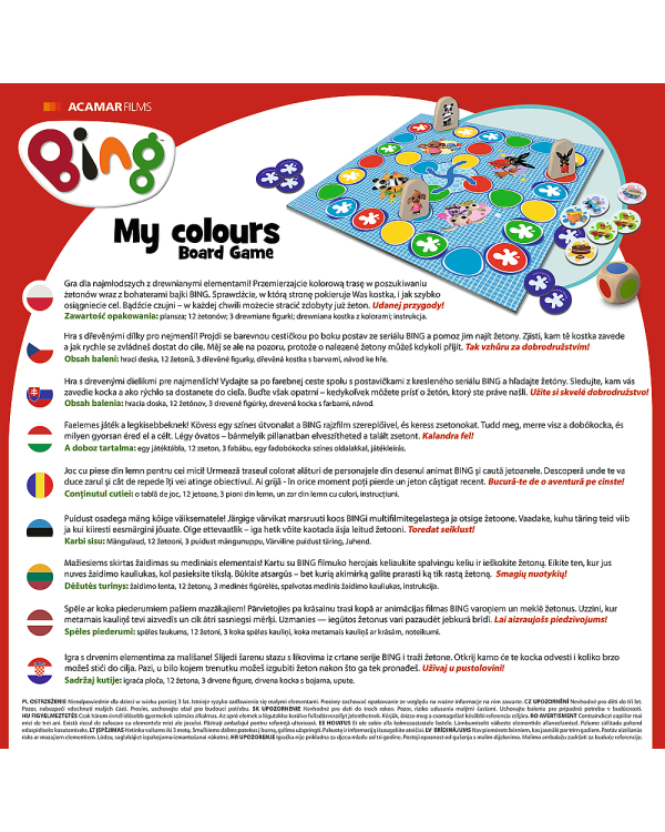 TREFL Настольная игра BING Мои цвета