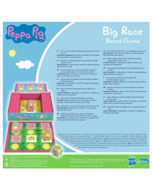 TREFL PEPPA PIG Свинка Пеппа Большая гонка настольная игра
