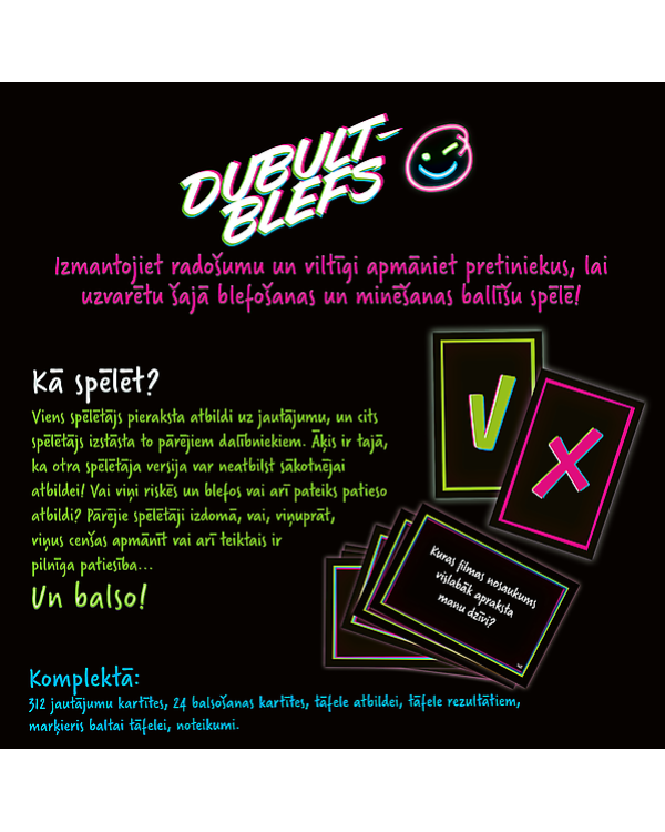 TREFL Настольная игра Двойной блеф (на латышском языке)