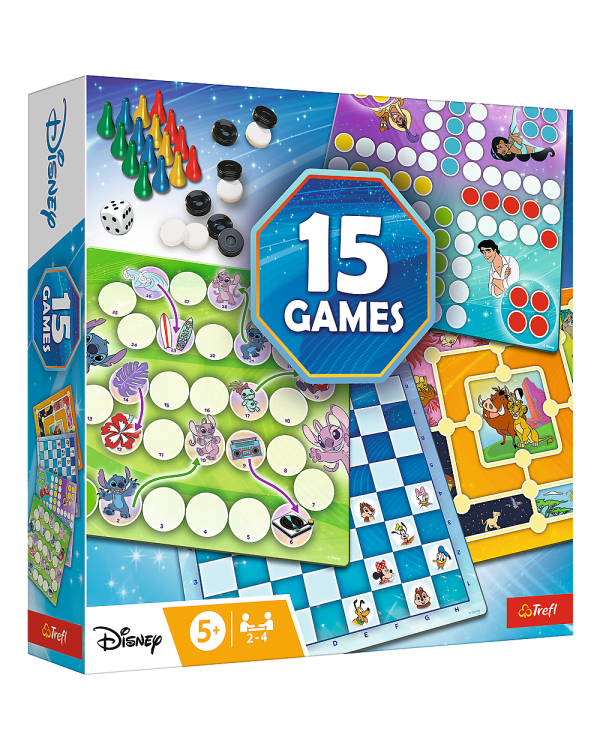 TREFL DISNEY Комплект настольных игр 15 в 1