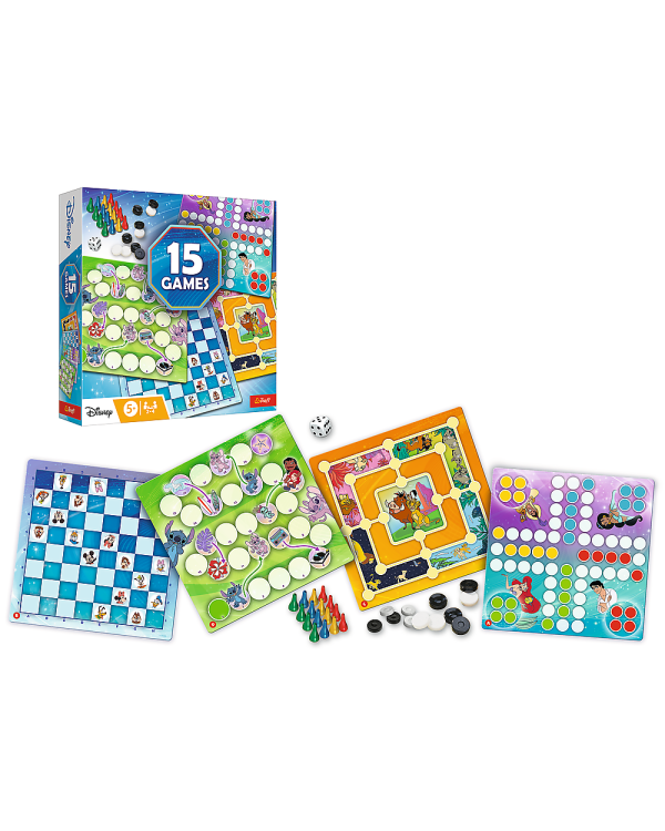 TREFL DISNEY Комплект настольных игр 15 в 1