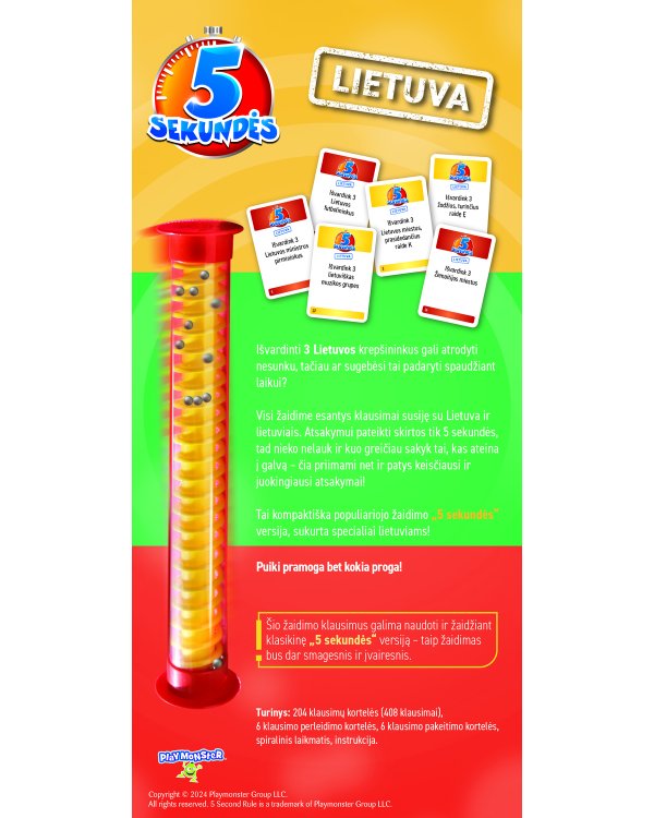 TREFL 5 секунд "Литва" настольная игра (на литовском языке)
