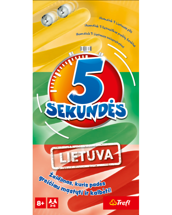 TREFL 5 секунд "Литва" настольная игра (на литовском языке)