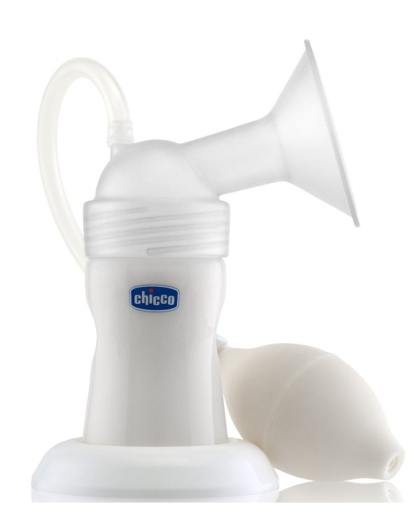 CHICCO Механический Помповый молокоотсос с бутылочкой