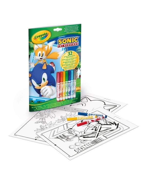 CRAYOLA SONIC раскраска с активностями