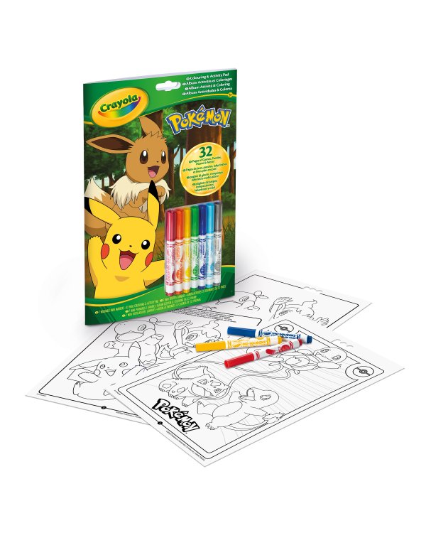 CRAYOLA POKEMON раскраска с активностями
