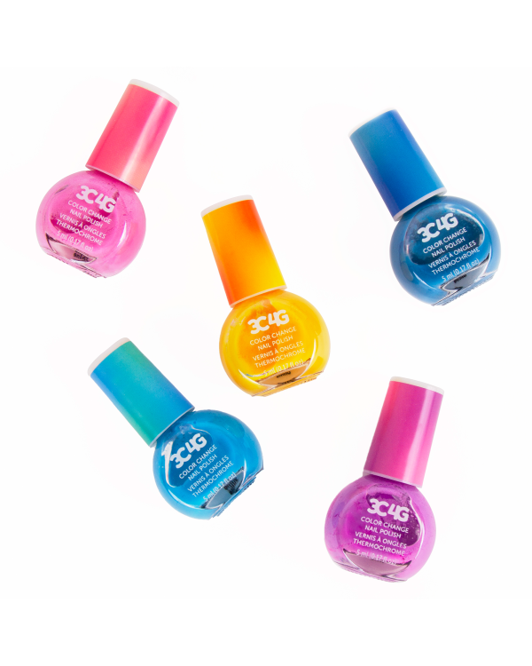 MAKE IT REAL Лак для ногтей меняющий цвет 5 шт