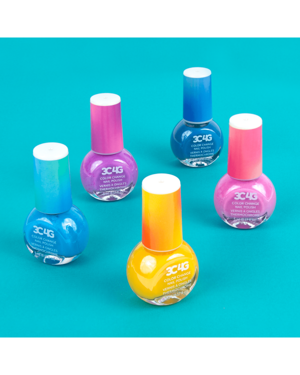 MAKE IT REAL Лак для ногтей меняющий цвет 5 шт