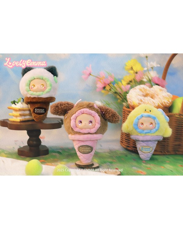 LOVELY EMMA Мягкий брелок-сюрприз - Scoop Ice Cream Series