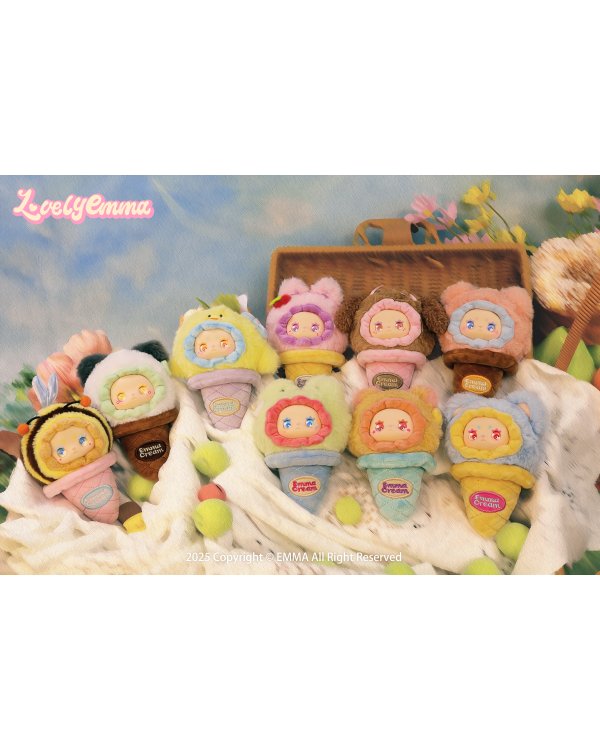 LOVELY EMMA Мягкий брелок-сюрприз - Scoop Ice Cream Series