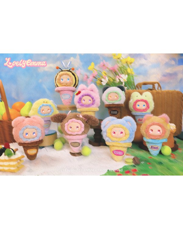 LOVELY EMMA Мягкий брелок-сюрприз - Scoop Ice Cream Series