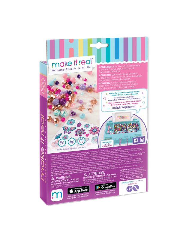 MAKE IT REAL Набор для создания шарм-браслетов "Цветочная фантазия"