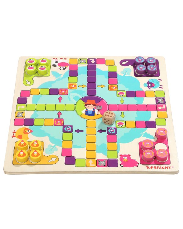 TOPBRIGHT Деревянная настольная игра "Счастливая ферма"