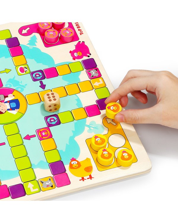 TOPBRIGHT Деревянная настольная игра "Счастливая ферма"