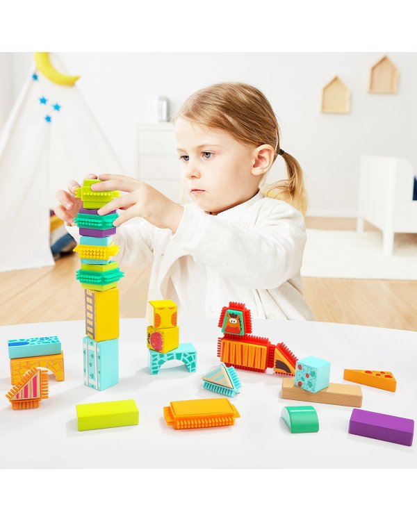 TOPBRIGHT Строительные блоки "Ферма", 80 штук