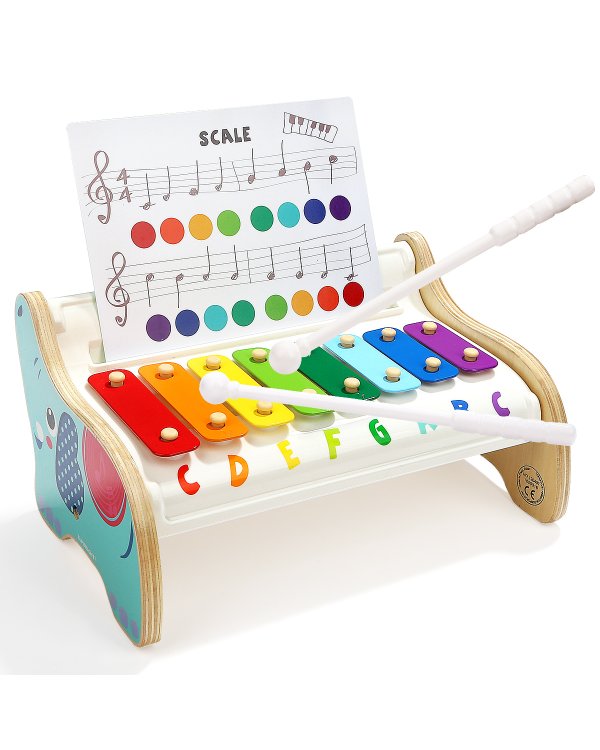 TOPBRIGHT Слонёнок с нотами - ксилофон