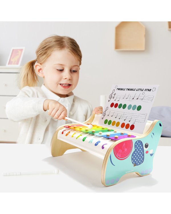 TOPBRIGHT Слонёнок с нотами - ксилофон