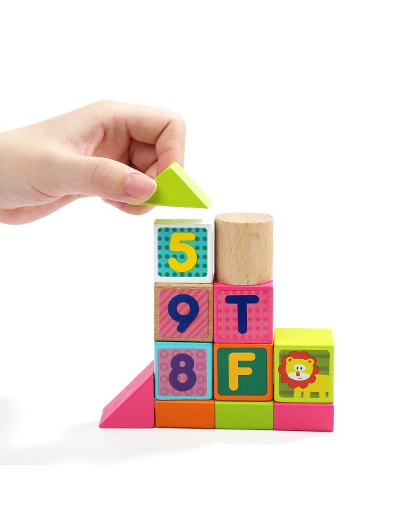 TOPBRIGHT Деревянные строительные блоки, 100 шт.