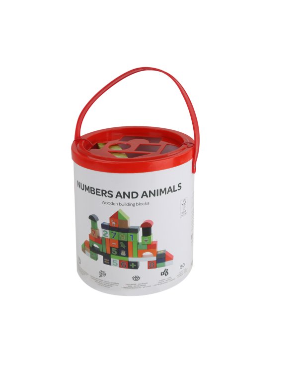 bo. Деревянные кубики "Цифры и животные"