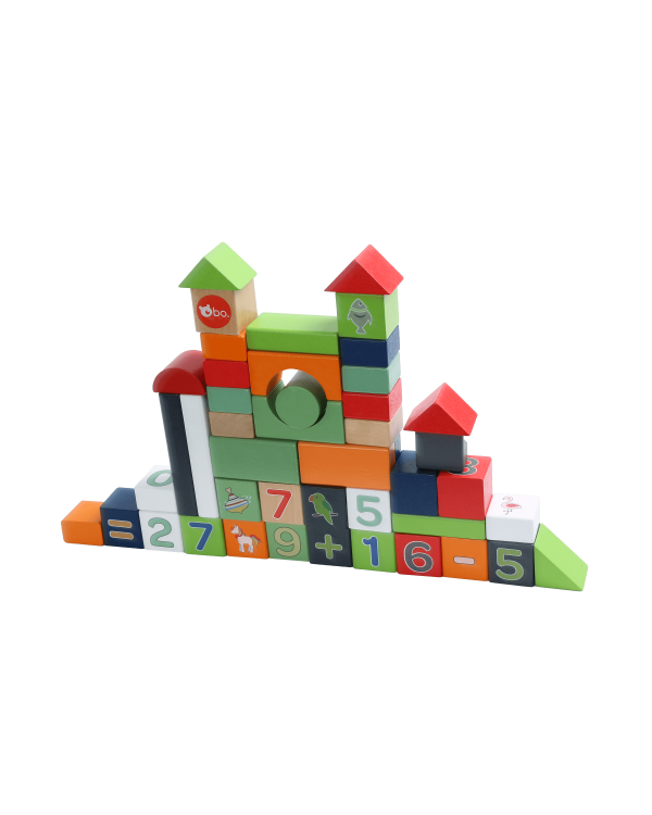 bo. Деревянные кубики "Цифры и животные"