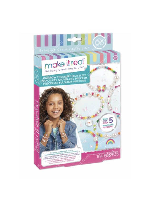 MAKE IT REAL DYI комлпект для создания браслетов "Радужное сокровище"