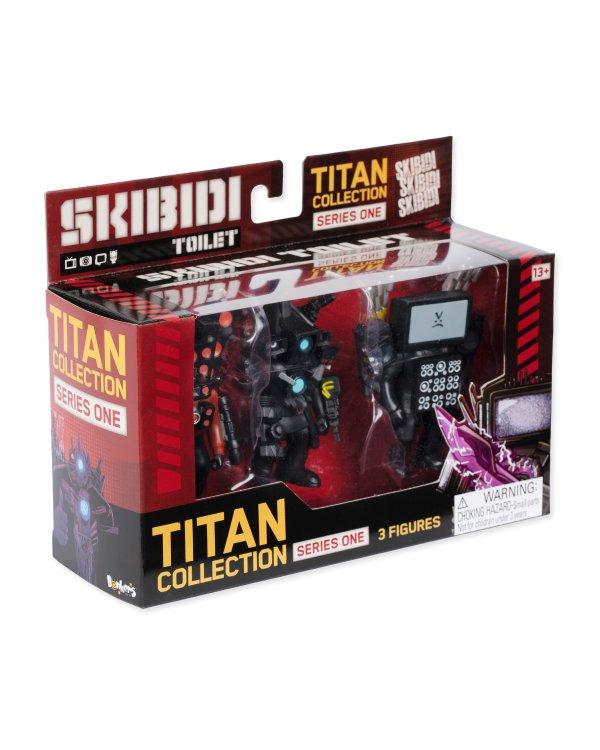 SKIBIDI TOILET Набор фигурок Titan, 3 шт