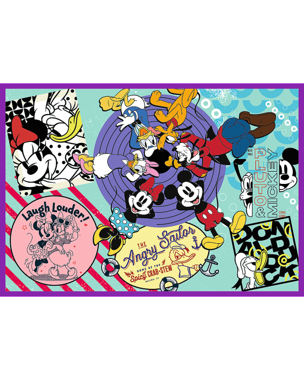 TREFL DISNEY MICKEY MOUSE Комплект пазлов, 4x250 шт.