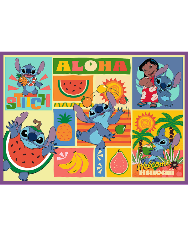 TREFL DISNEY STITCH Комплект пазлов, 4x250 шт.