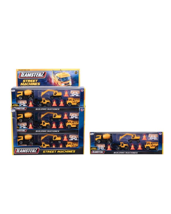 TEAMSTERZ Игровой комплект с металлическим моделями строительной техники