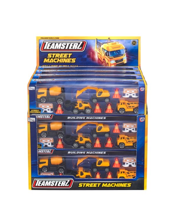 TEAMSTERZ Игровой комплект с металлическим моделями строительной техники