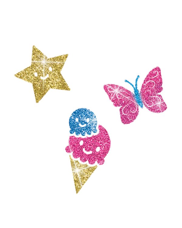 SES Fashion glitter тату с блестками