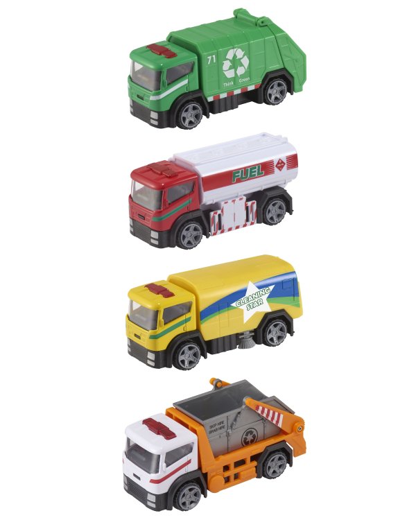 TEAMSTERZ Металлическая моделька машины городского обслуживания, 12 см