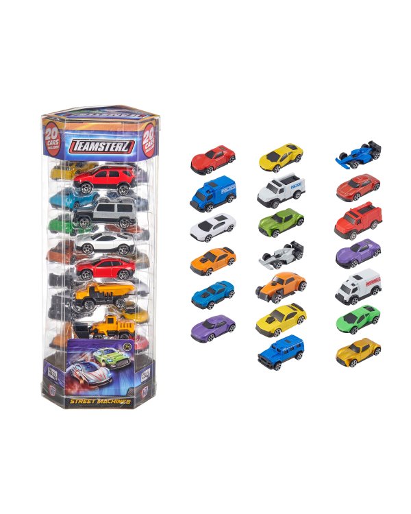 TEAMSTERZ набор металлических машинок, 7см, 20шт