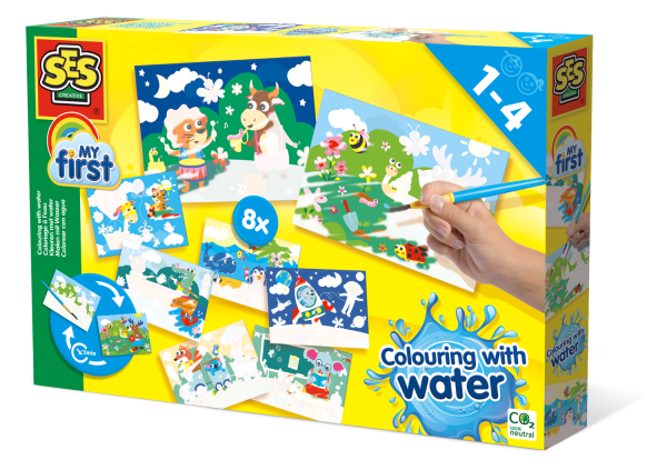 SES Моя первая раскраска водой – Большой набор Животные