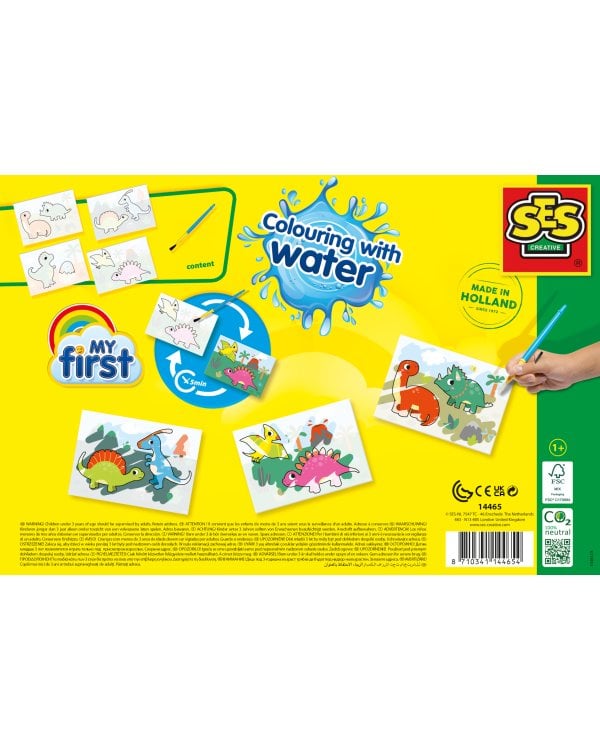 SES Мои первые рисунки водой - Динозаврики
