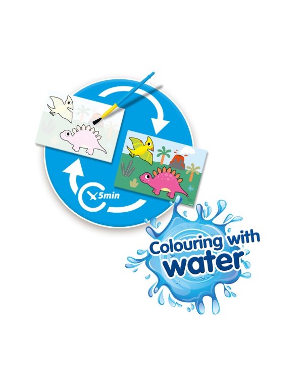 SES Мои первые рисунки водой - Динозаврики