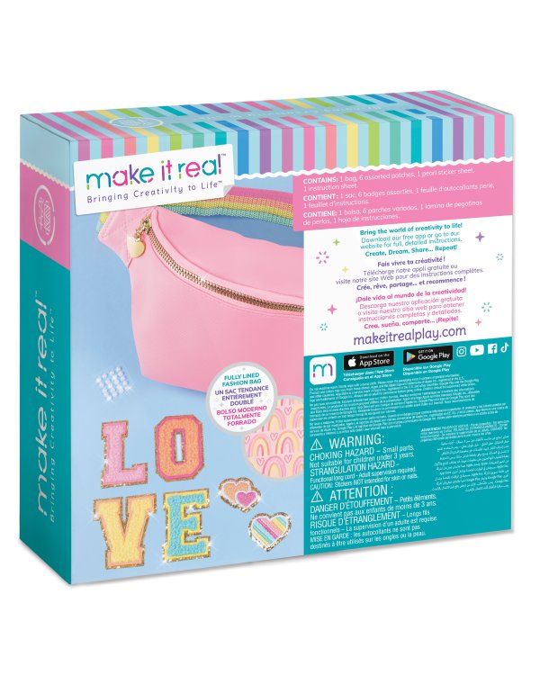 MAKE IT REAL Набор для творчества Модная сумка с заплатками
