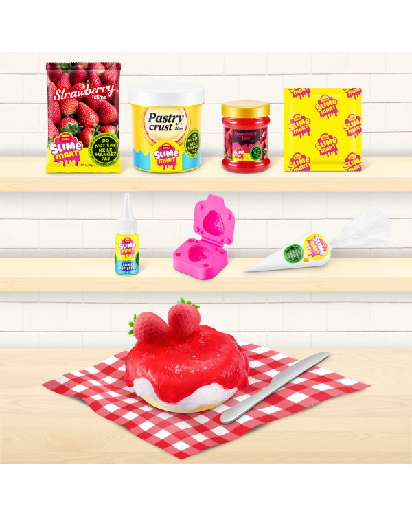 SLIME MART комплект для изготовления слайма Shopping Bag Strawberry Cheescake