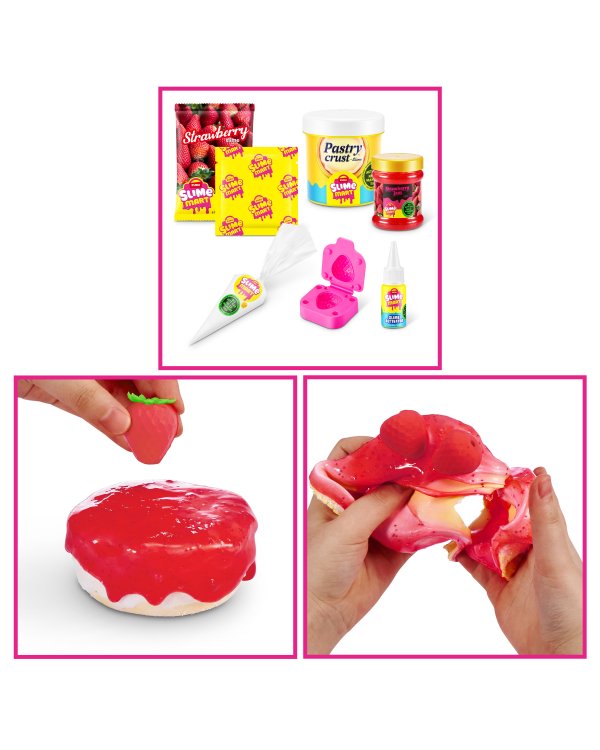 SLIME MART комплект для изготовления слайма Shopping Bag Strawberry Cheescake