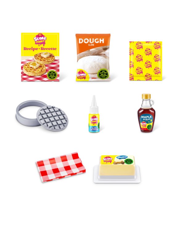 SLIME MART комплект для изготовления слайма Shopping Bag Waffles